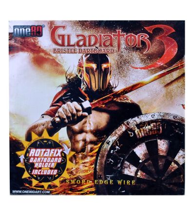 Steel Dartboard One80 Gladiator III with RotaFix