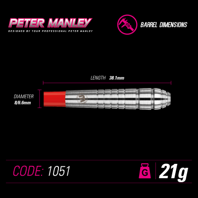 Steel Tip Tungsten Darts Winmau Peter Manley