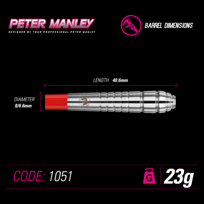 Steel Tip Tungsten Darts Winmau Peter Manley