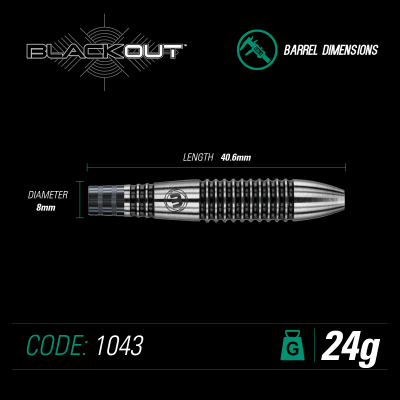 Steel Darts Winmau Blackout 2019 Collection