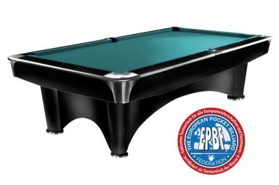 Professional Billiard Pool Table DYNAMIC III, Shining Black, 9 feet