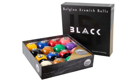 Комплект топки за билярд Aramith Tournament Pro-Cup TV Black, 57.2 мм.