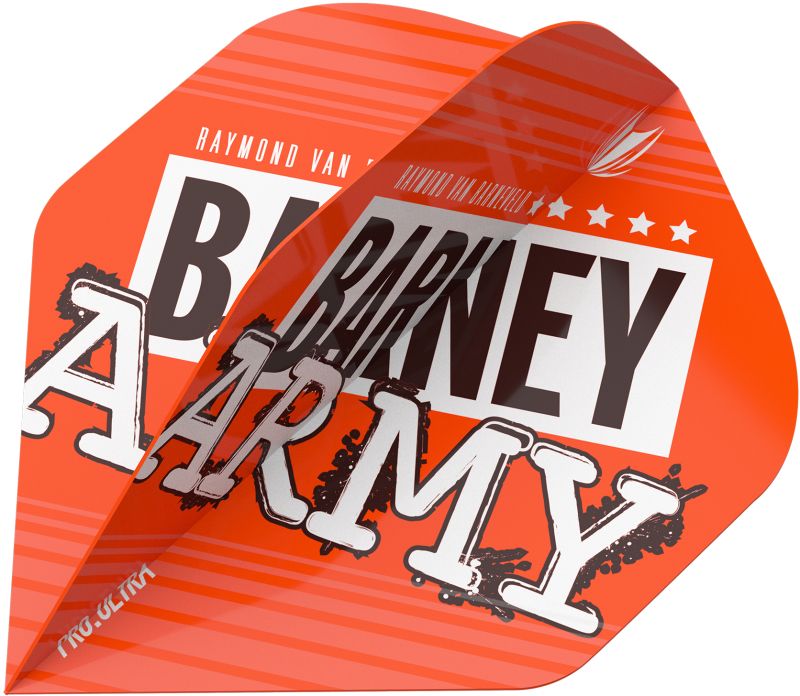 RVB Barney Army Black in Standard 5 Sets of Target Pro Ultra Darts Flights 