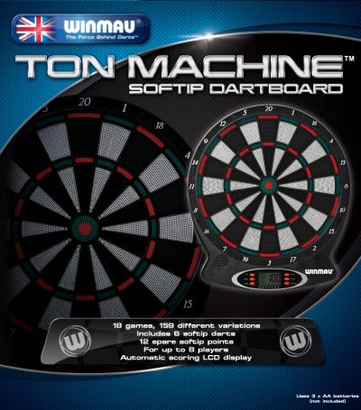 Electronic Dartboard Winmau "Ton Machine" New Edition