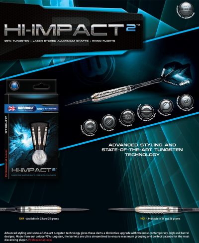 Стрели за стил дартс Winmau "Hi-Impact 2"