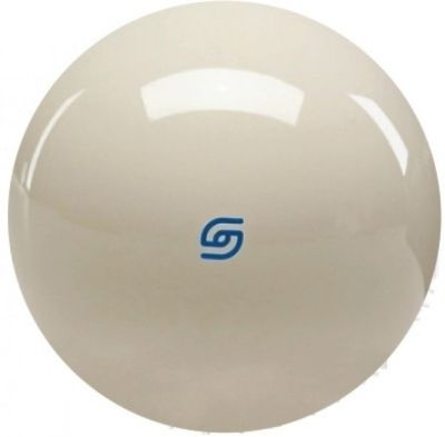 Бяла топка Aramith Premium, синьо лого, 57.2 мм.