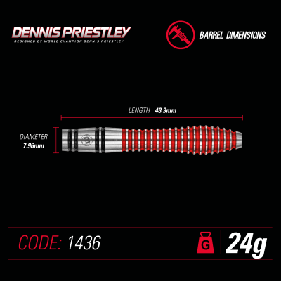 Steel Tip Tungsten Darts Winmau Dennis Priestley Special Edition 2020 Collection